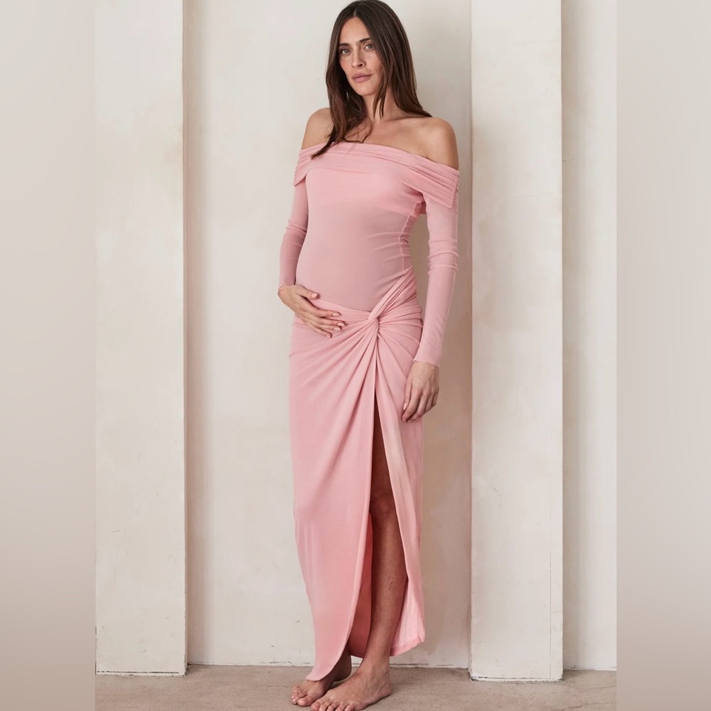 Size Small new with tags BUMPSUIT pink off The Shoulder Soft Mesh Top and skirt